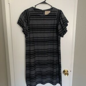 Striped Black and Gray Dress